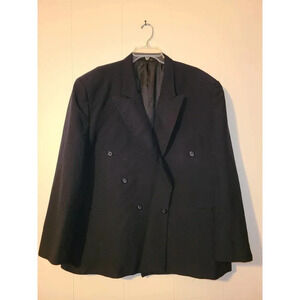 Dino Divinci Blazer Jacket Men's 48W Long Sleeve Double Breasted Wool Blend (GG)